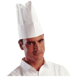 Gorros Plegados para Cocinero TOQUE