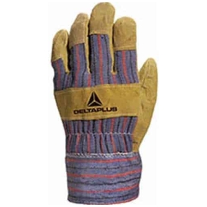 Guantes docker serraje vacuno tela DC103