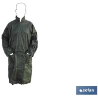 Abrigo de lluvia verde poliester/PVC • Vestuario Laboral Bazarot 3
