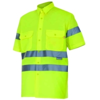 Camisa manga corta alta visibilidad Velilla 141 • Vestuario Laboral Bazarot