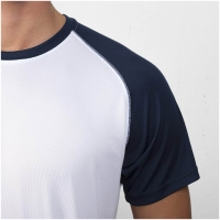 Camiseta deportiva manga corta estilo ranglan contraste INDIANAPOLIS Roly • Vestuario Laboral Bazarot 14