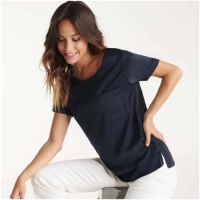 Camiseta mujer manga corta escote amplio MAYA Roly • Vestuario Laboral Bazarot